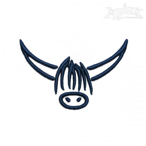 Bison 3D Puff Embroidery Design