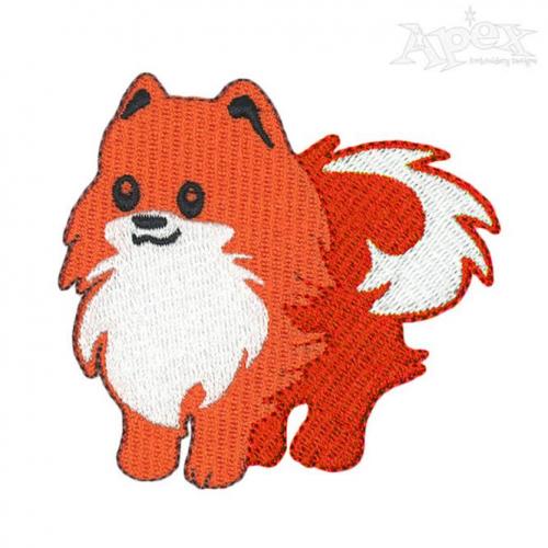 Pomeranian Dog Embroidery Designs