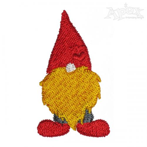 Gnome Embroidery Design