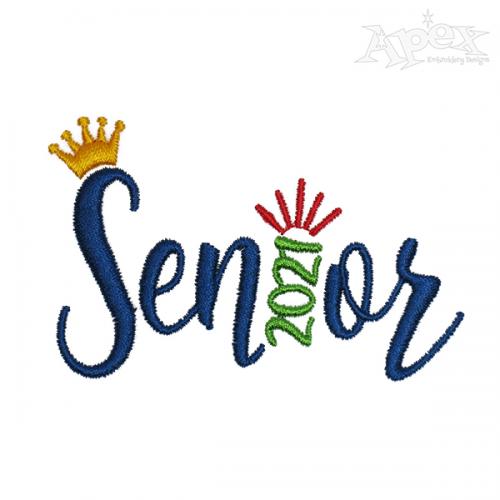 Senior Graduation 2019 2020 Embroidery Design