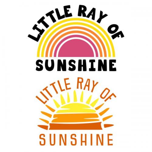 Little Ray Of Sunshine Cuttable Design