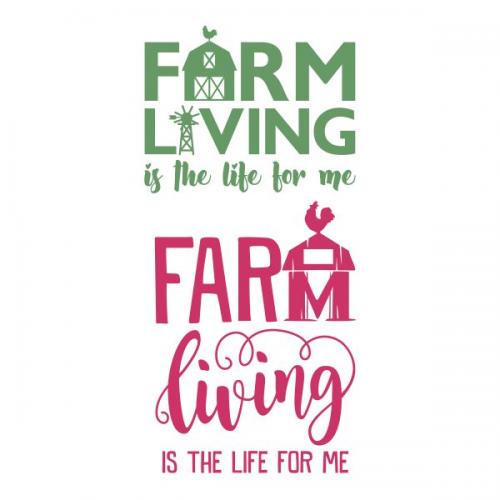 Farm Living Cuttable Design