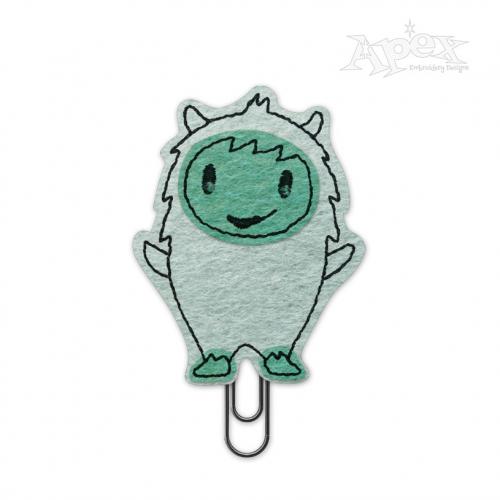 Yeti Feltie In the Hoop ITH Embroidery Design