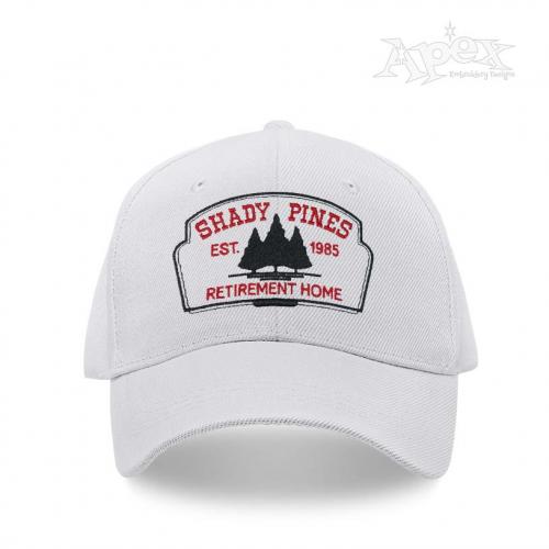 Shady Pines Hat Embroidery Design
