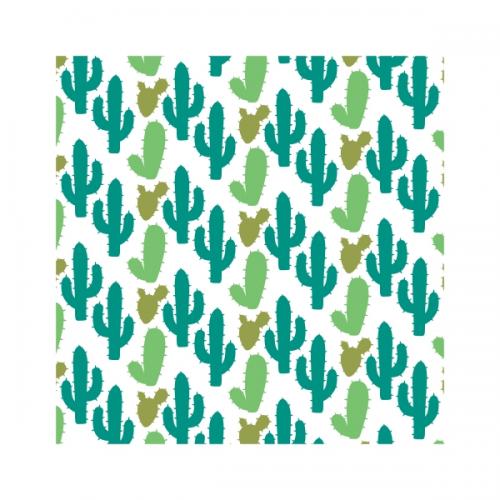 Cactus Seamless Pattern 