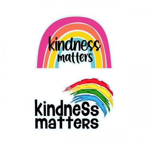 Kindness Matters Rainbow Cuttable Design