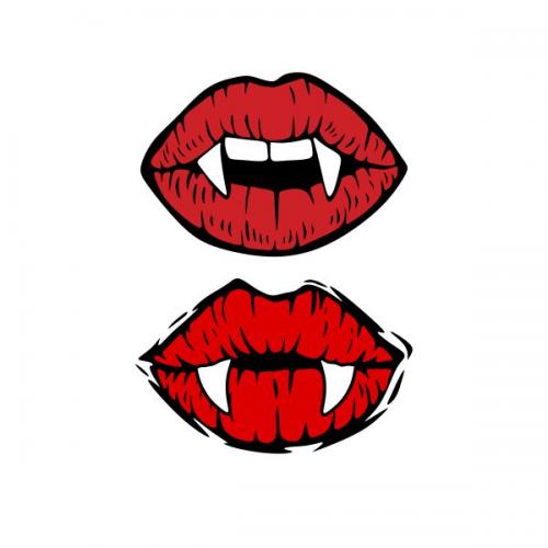 Vampire Lips Cuttable Design