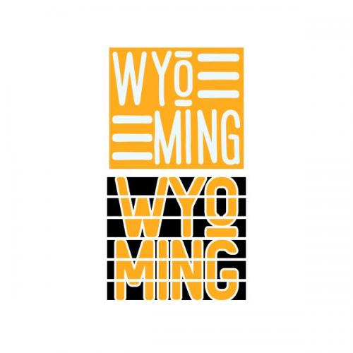 Wyoming State Cuttable Design