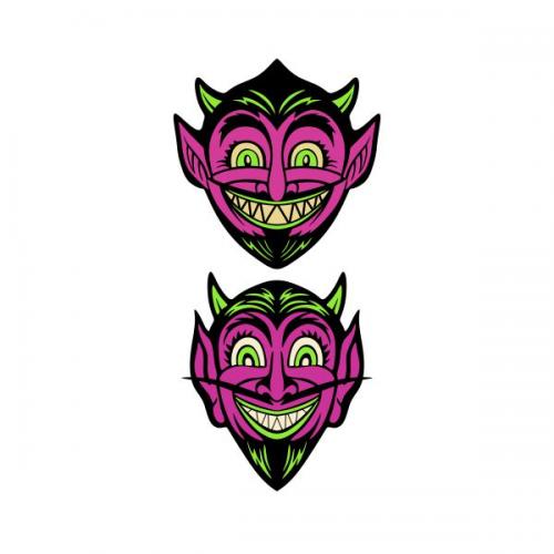 Hooligan Devil Face Cuttable Design