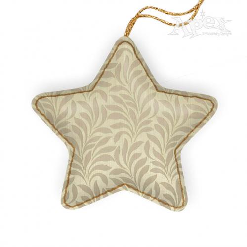 Star Pendant ITH Embroidery Design