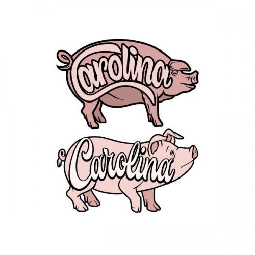 Carolina Pig Cuttable Design