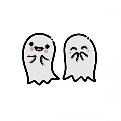 Halloween Cute Ghost Cuttable Design