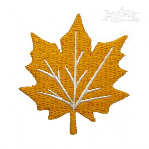 Maple LeafnEmbroidery Design
