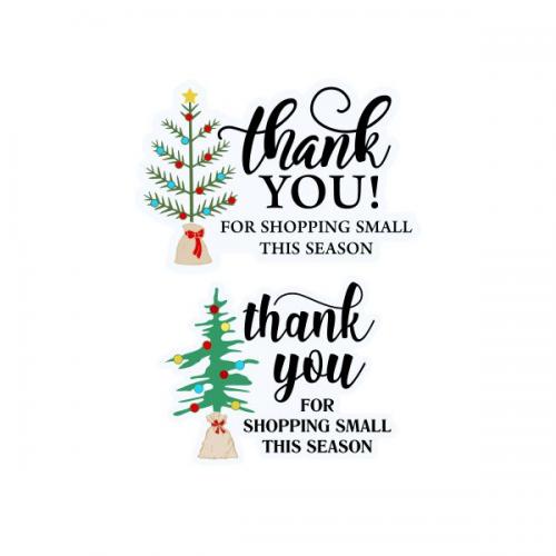 Thank You For Shopping Small This Season SVG Cuttable Design