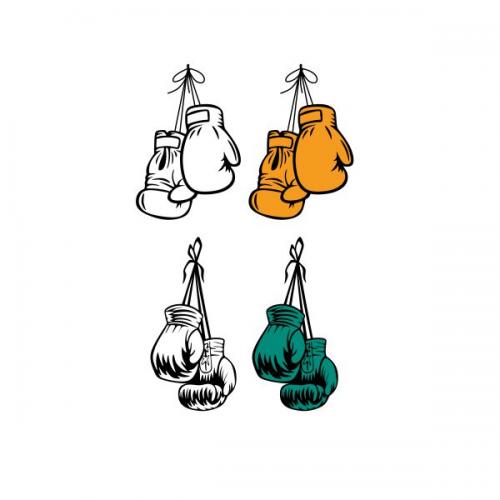 Boxing Gloves Cuttable Design