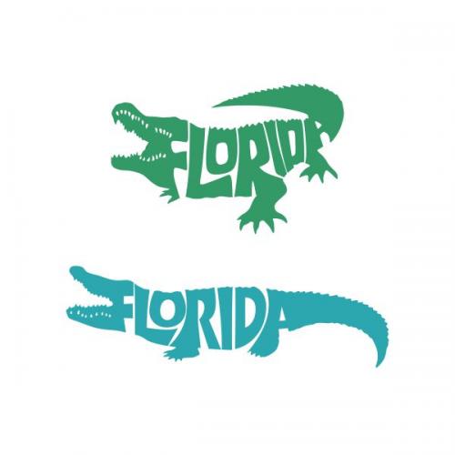 Florida Alligator Cuttable Design