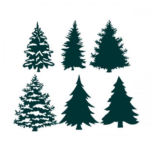 Christmas Pine Tree Pack Cuttable Design