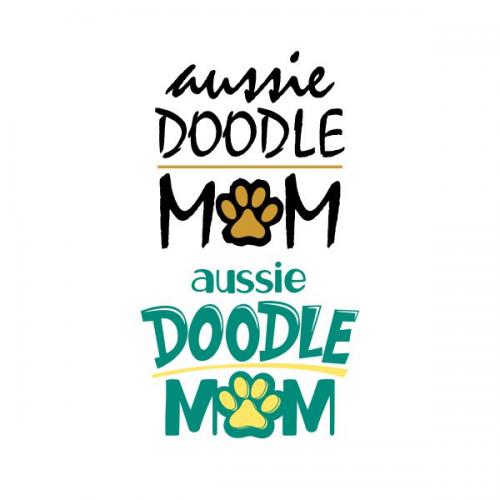 Aussie Doodle Mom Cuttable Design