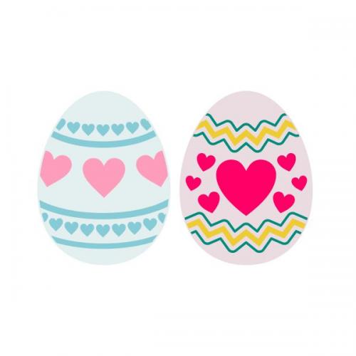 Hearts Pattern Egg Cuttable Design