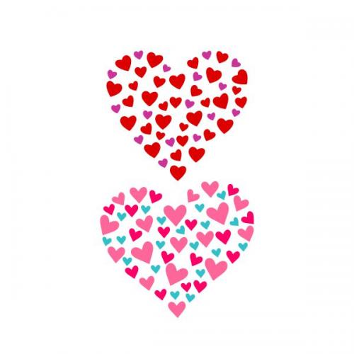 Valentine Love Heart Cuttable Design