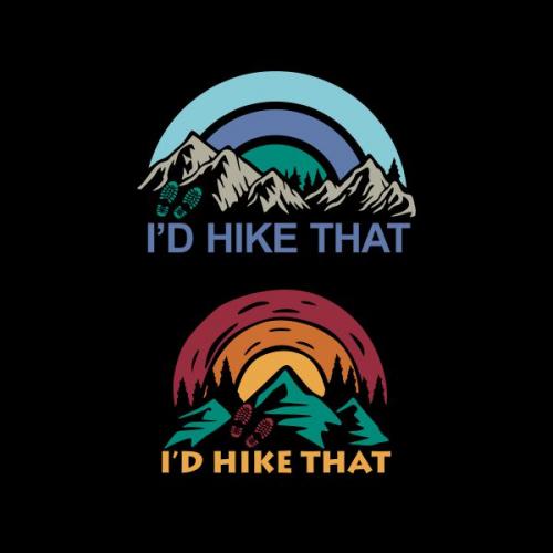I'd Hike That Mountain Cuttable Design