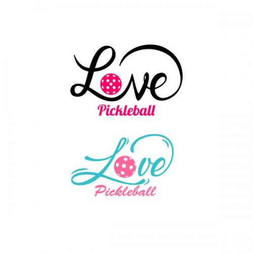 Love Pickleball Cuttable Design