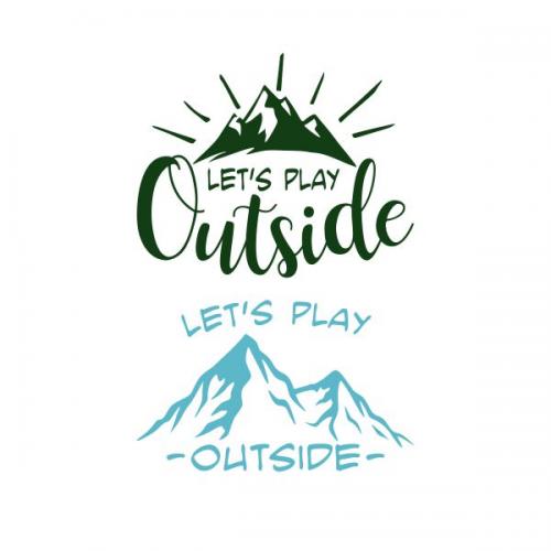 Let's Play Outside Cuttable Design