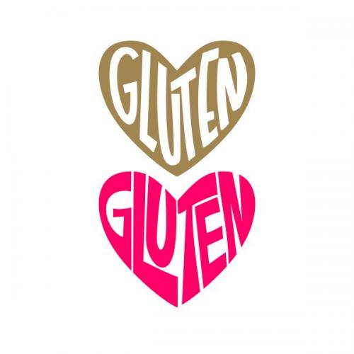 Gluten Heart SVG Cuttable Design