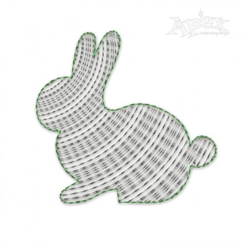 Easter Bunny Sketch Embroidery Design