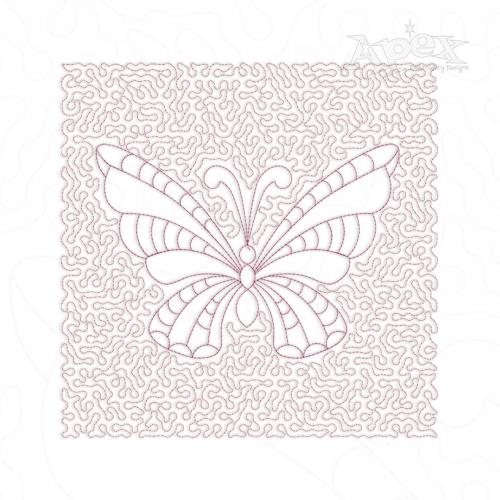 Butterfly Quilt Block Embroidery Design