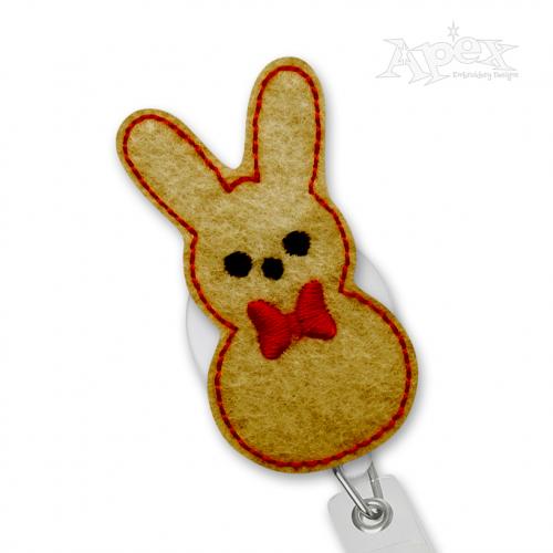 Cute Bow Bunny Feltie ITH Embroidery Design