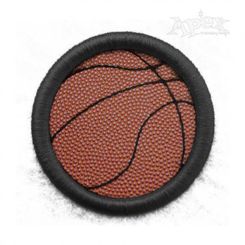 Basketball 3D Puff Embroidery Design