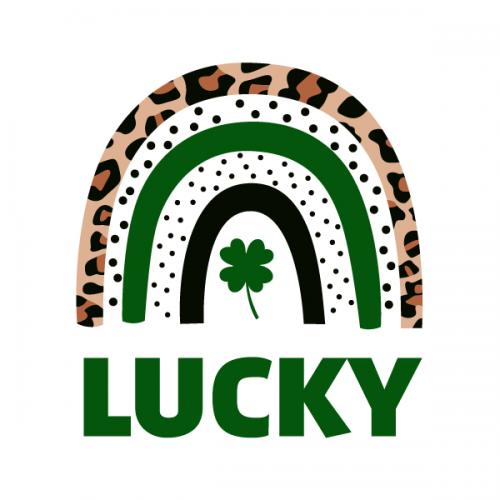 St. Patrick's Day Lucky Rainbow Cuttable Design