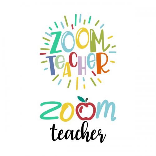 Zoom Teacher Cuttable Design