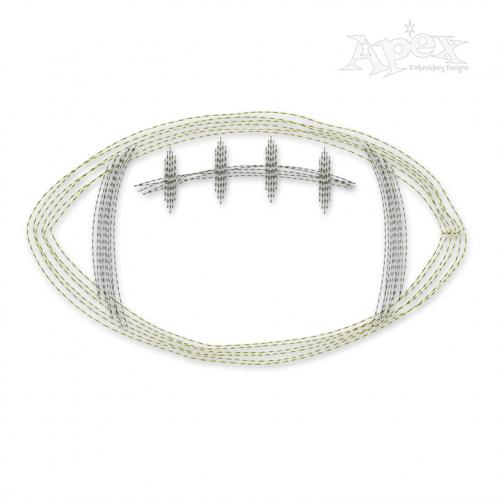 Football Sketch Embroidery Design