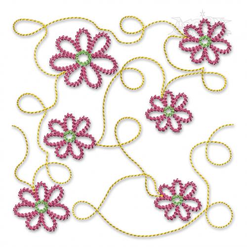 Mini Daisy Sketch Embroidery Design