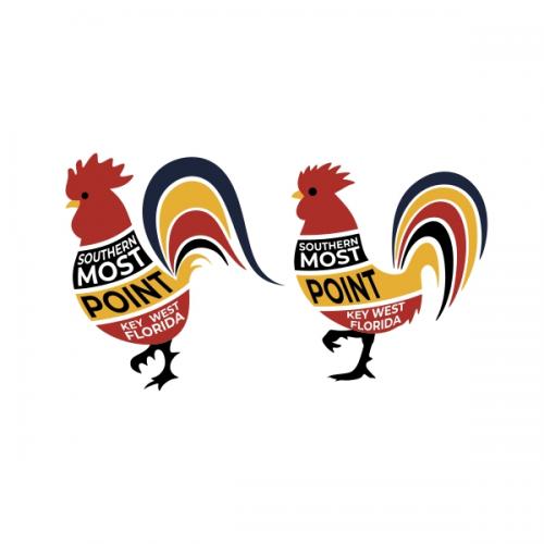 Key West Rooster Cuttable Design