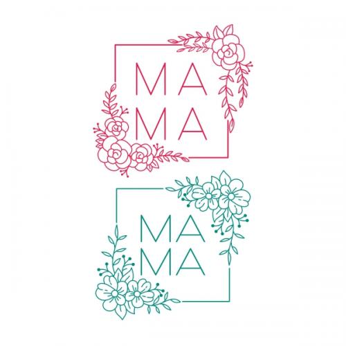  Floral Mama Cuttable Design