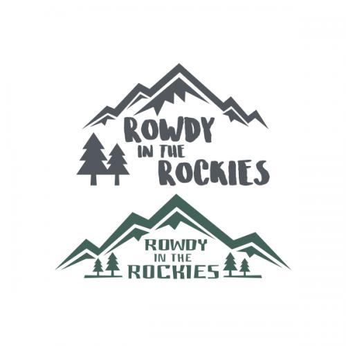 Rowdy In The Rockies Cuttable Design