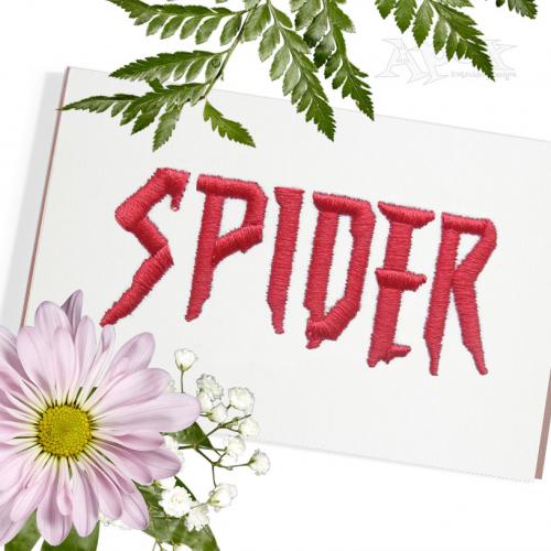 Spiderman Embroidery Font