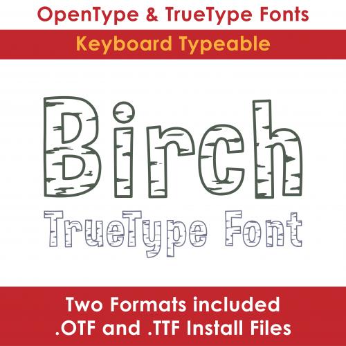 Birch TrueType Font