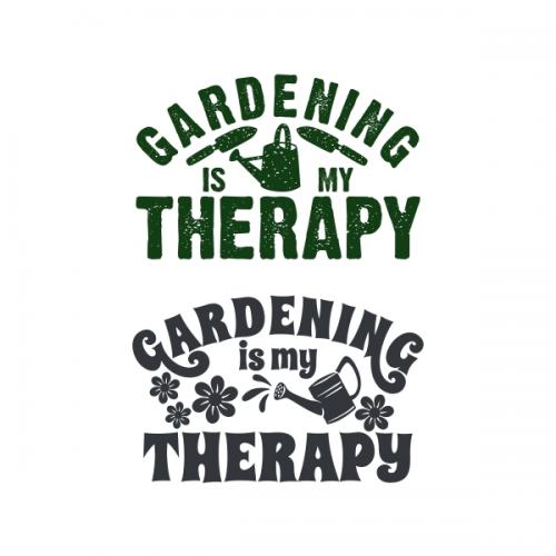 Gardening is My Therapy SVG Cuttable Design