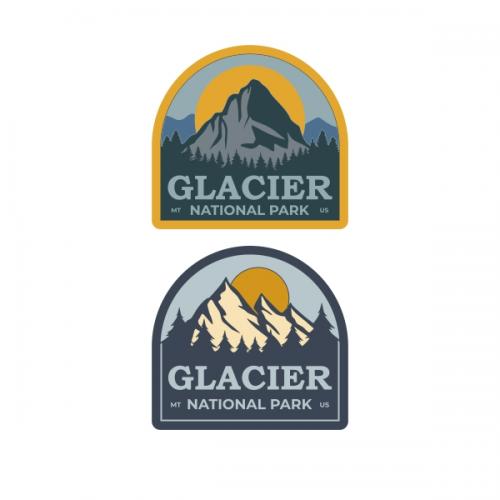 Glacier National Park SVG Cuttable Design
