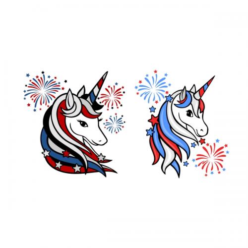 Usa patriotic unicorn cuttable design  apex embroidery designs