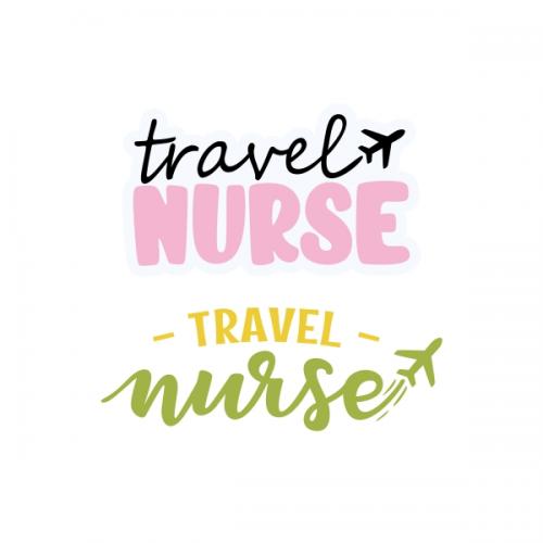 Travel Nurse SVG Cuttable Design