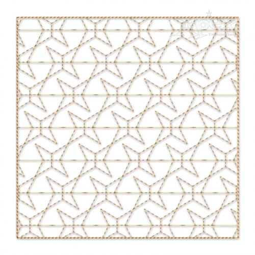 Square Classic Pattern #2 Quilt Block Embroidery Design