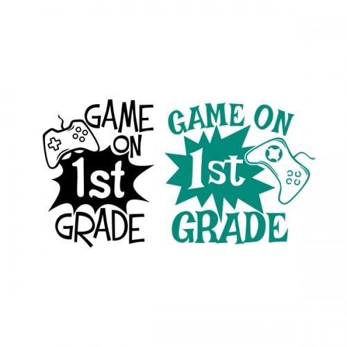 Game On 1st First Grade SVG Cuttable Design