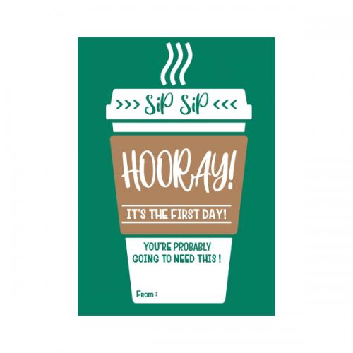 Sip Hooray Coffee Cup Cuttable Designs