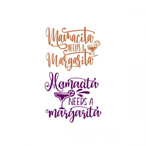 Mamacita Needs a Margarita Cocktail SVG Cuttable Design