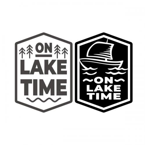 On Lake Time SVG Cuttable Design